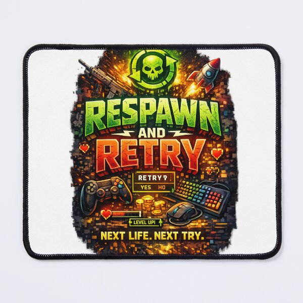 Item preview, Respawn and Retry designed and sold by PeterPunkt.