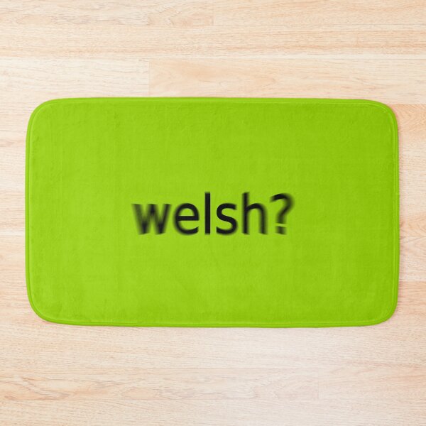 Item preview, Welsh Supreme Green Question Unique Artwork Sign designed and sold by Doctor Schtrudel.