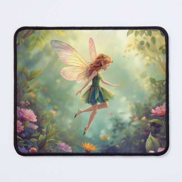 Item preview, Magical Fairy Flying in Enchanted Garden designed and sold by andreavlad.