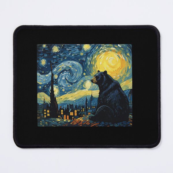 Item preview, Bear Starry Night Van Gogh Art Wildlife Men Women designed and sold by Littermin.