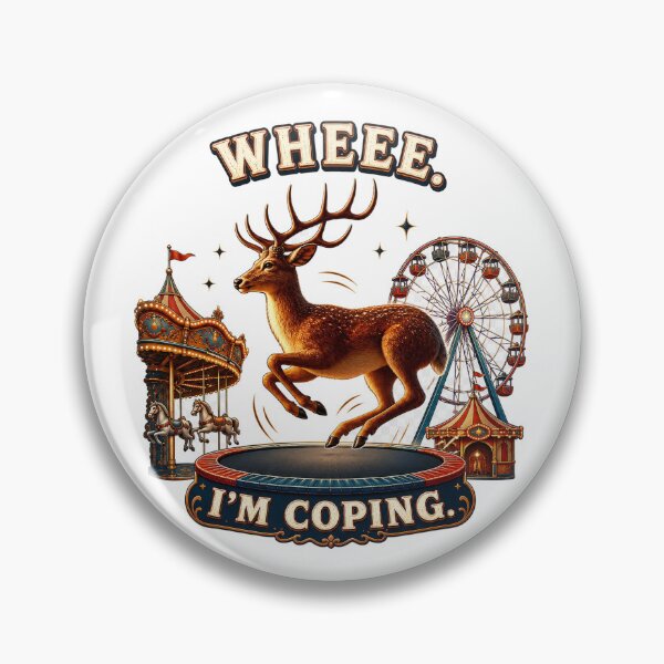 Item preview, Funny Deer Anxiety Coping Mental Health Gift designed and sold by Gentlestate.