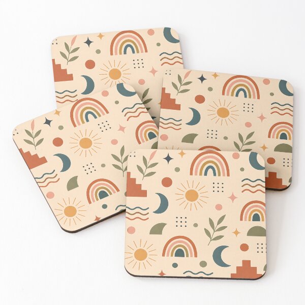 Item preview, Retro Boho Rainbow Mosaic  designed and sold by Jaideep Walia.