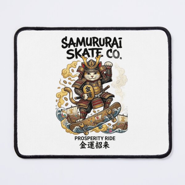 Item preview, Samurai Lucky Cat Skater | Prosperity Ride Maneki Neko designed and sold by SAMURAI-KAMON.