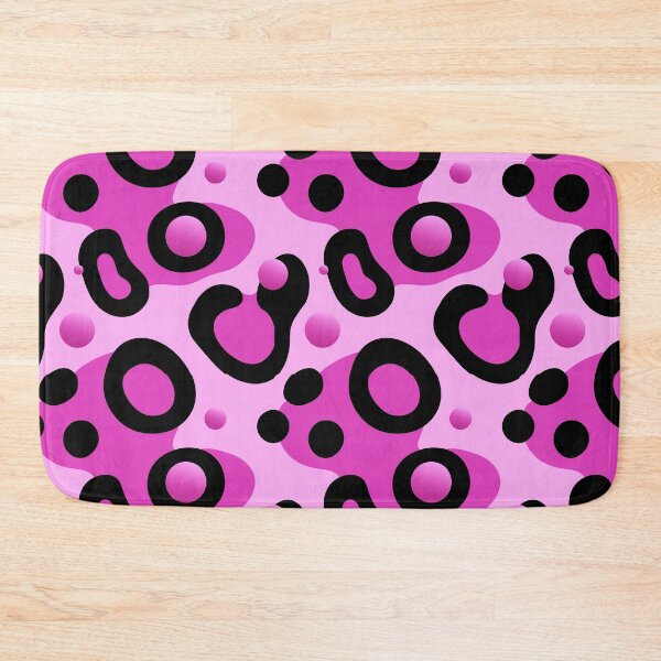 Item preview, Retro Pink And Black 3D Sphere And Blob Pattern designed and sold by igraphixart.