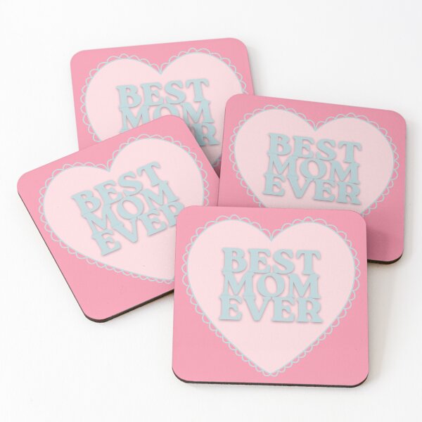 Item preview, BEST MOM EVER Cute Heart Pink designed and sold by HugSomeNettles.
