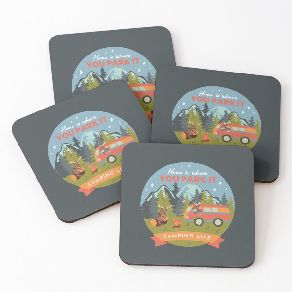 Item preview, Home is Where you Park it - Camping Life designed and sold by Melissa Plugge-Dekker.