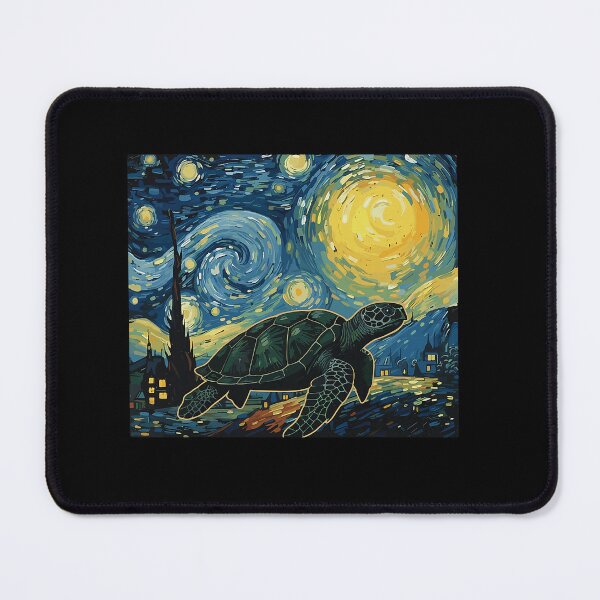 Item preview, Sea Turtle Starry Night Van Gogh Art Lover Men Women designed and sold by Littermin.