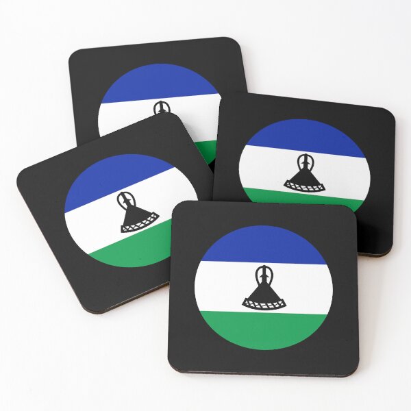 Item preview, Lesotho Circle Flag LS designed and sold by shitpostee.