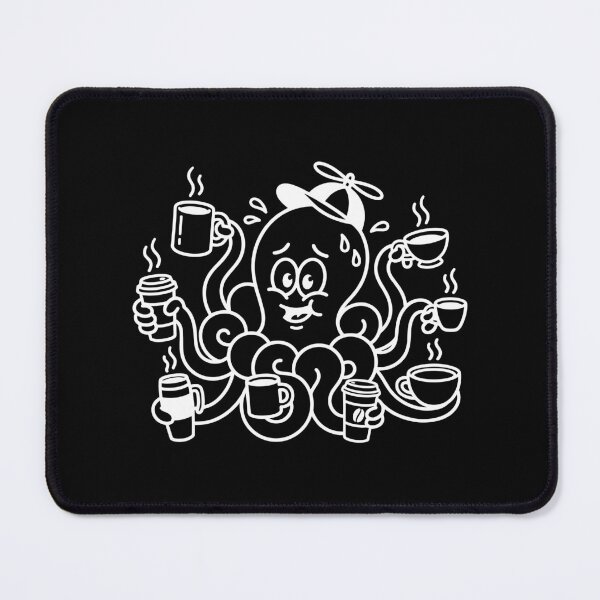 Item preview, Busy Octopus Drinking Too Much Coffee Art designed and sold by Tishirta Store.