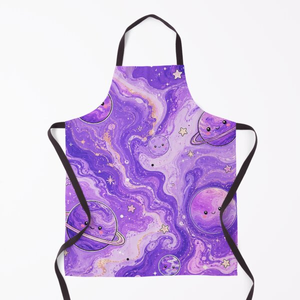 Item preview, Happy Planets in Purple Marble Galaxy designed and sold by EsenciaZen.