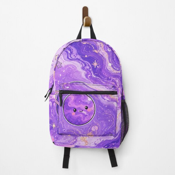 Item preview, Happy Planets in Purple Marble Galaxy designed and sold by EsenciaZen.