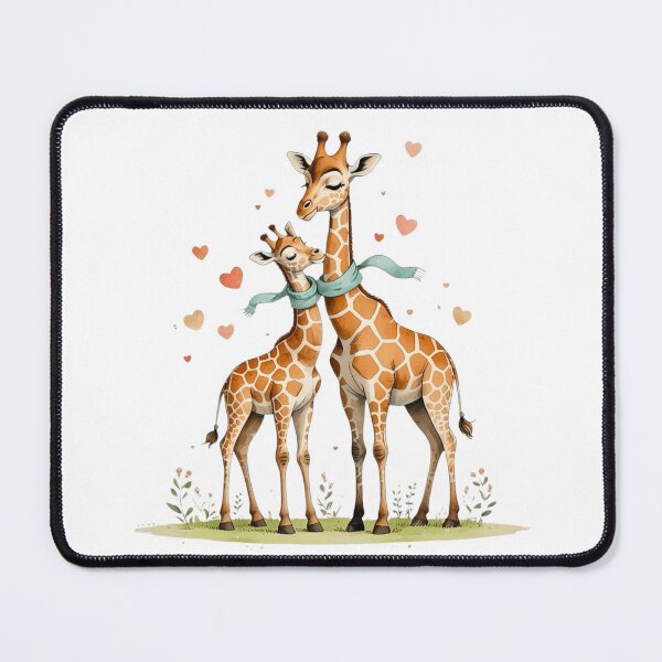 Item preview, Cute Mama Giraffe And Baby Watercolor Art designed and sold by AQUILAKREO.