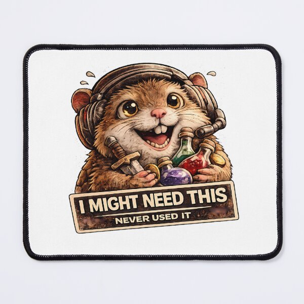 Item preview, I Might Need This Never Used It Funny Gamer Hamster designed and sold by DryHumorPrints.