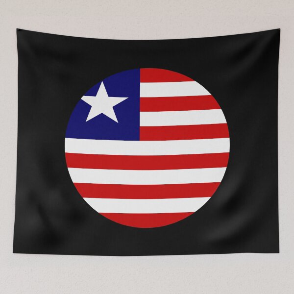 Item preview, Liberia Circle Flag LR designed and sold by shitpostee.