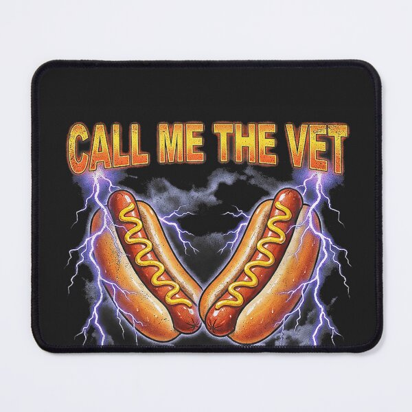 Item preview, Call Me The Vet Cause I Be Funny Hotdog Meme designed and sold by CriseldaBruning.