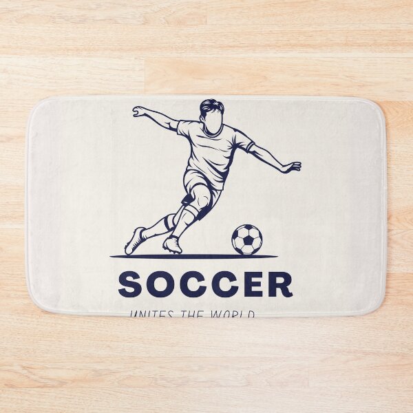 Item preview, "Soccer Unites The World Player Illustration" designed and sold by SmartMoneyMugs .