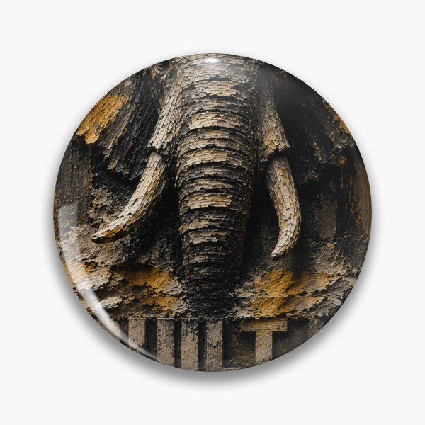 Item preview, Engineer Compounding Elephant Layered Impasto Wall Art designed and sold by SavannaStrikes.