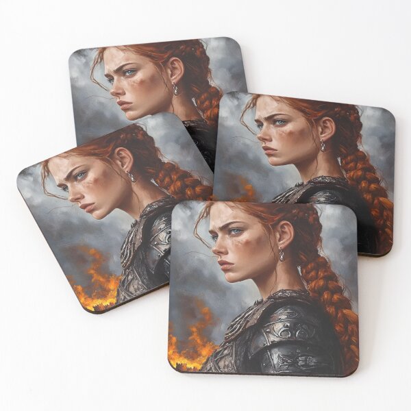 Item preview, Boudica — Portrait of Fire | Defeated Legends Series designed and sold by Qorvun.