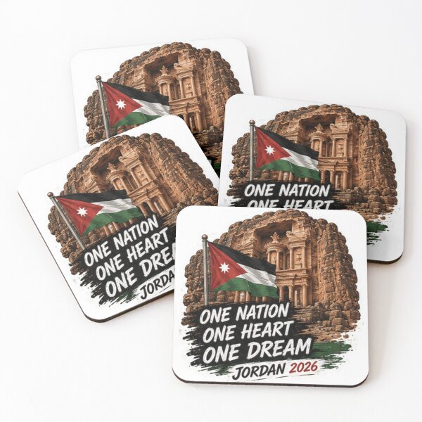 Item preview, One Nation One Heart One Dream – Jordan 2026 Football Sticker designed and sold by Pixanova.