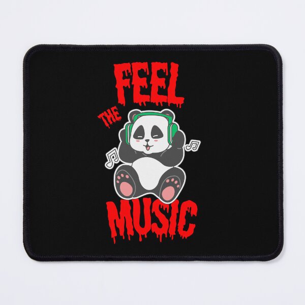Item preview, Feel The Music Funny Cartoon DJ Panda Bear designed and sold by SoftAuraStudi0.