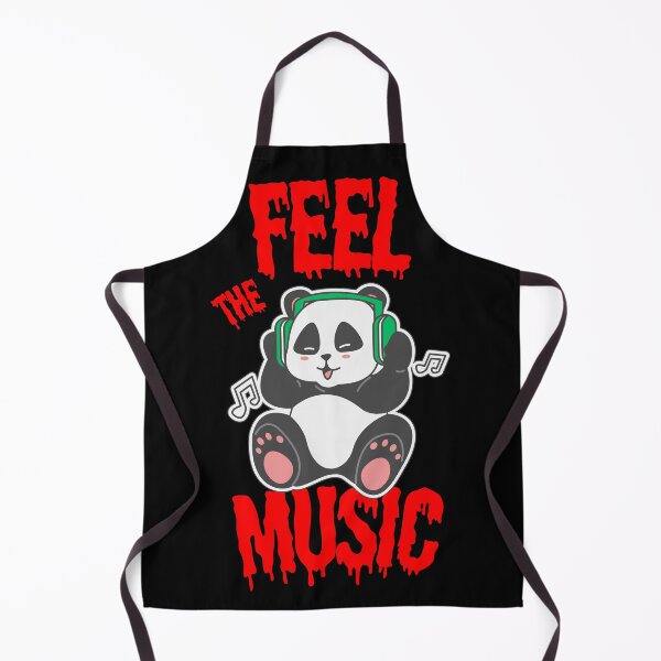 Item preview, Feel The Music Funny Cartoon DJ Panda Bear designed and sold by SoftAuraStudi0.