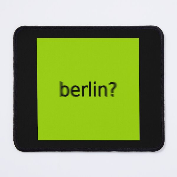 Item preview, Berlin Supreme Green Question Unique Artwork Sign designed and sold by Doctor Schtrudel.