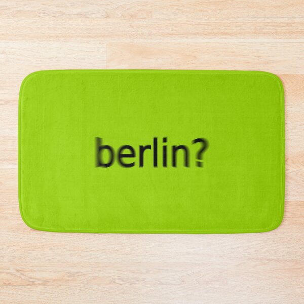 Item preview, Berlin Supreme Green Question Unique Artwork Sign designed and sold by Doctor Schtrudel.