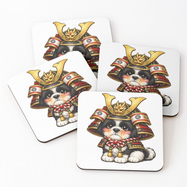 Item preview, Samurai Shih Tzu – Cute Warrior Dog Art designed and sold by ShihTzuRareArt.