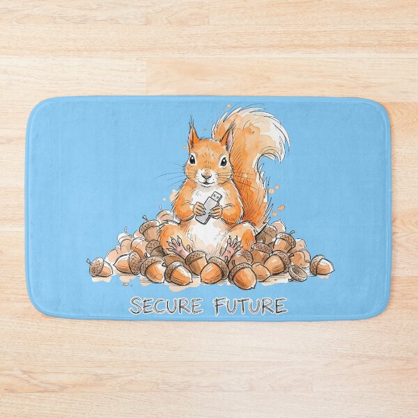 Item preview, Secure Future Squirrel with Flash Drive Tech Nature Art designed and sold by SoulPT.