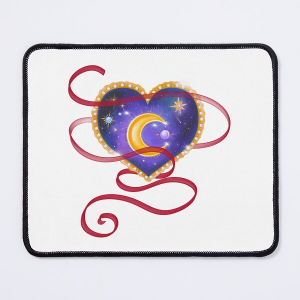 Item preview, Cosmic Moon Heart Locket Ribbon Art designed and sold by Vita95gelman.