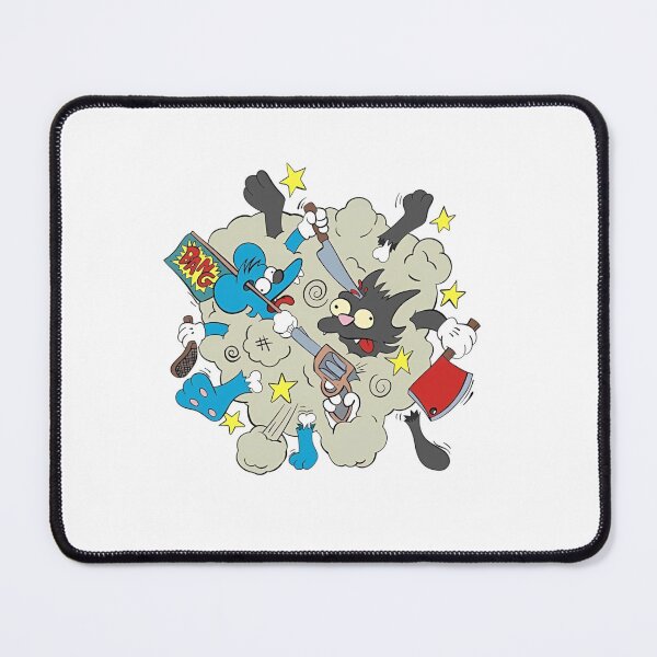 Item preview, Itchy and Scratchy Cartoon Fight Dust Cloud designed and sold by Moonpaw-Whimsy.