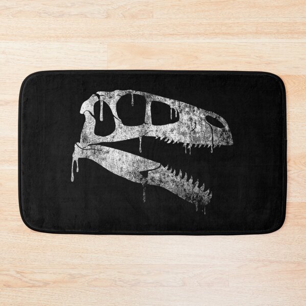 Item preview, Utahraptor Skull Grunge - Prehistoric Raptor Fossil Design designed and sold by Grimtech Workshop.