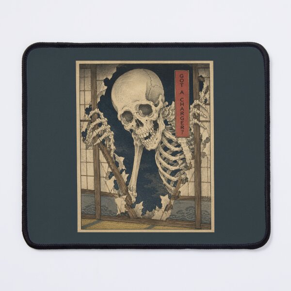 Item preview, Gashadokuro Got a Charger Funny Ukiyo-e Yokai Skeleton designed and sold by Planthem.