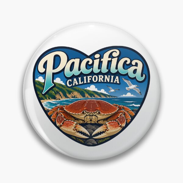 Item preview, Pacifica, California Crab Heart Shape designed and sold by Myra365Art.