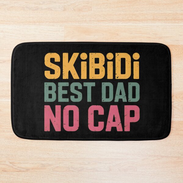 Item preview, Skibidi Best Dad No Cap Retro Text designed and sold by StranHabesre51.