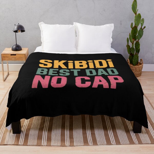 Item preview, Skibidi Best Dad No Cap Retro Text designed and sold by StranHabesre51.
