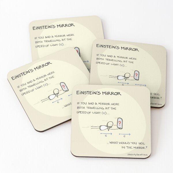 Item preview, Einstein's Mirror designed and sold by Sketchplanations.