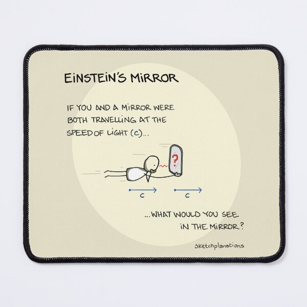 Item preview, Einstein's Mirror designed and sold by Sketchplanations.