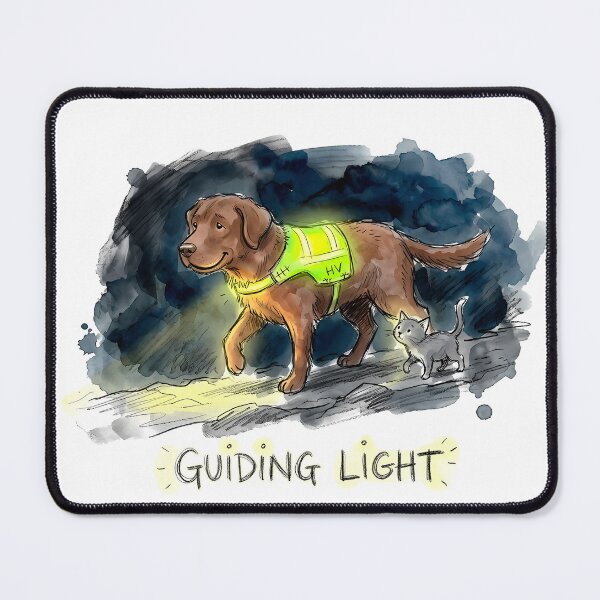 Item preview, Guiding Light Dog and Cat Support Watercolor Art designed and sold by SoulPT.
