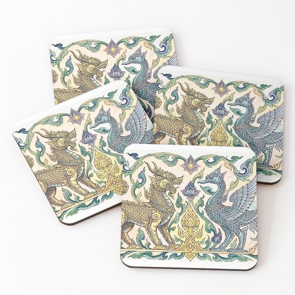 Item preview, Thai Mythical Qilin and Phoenix Celestial Battle designed and sold by Danmaha.