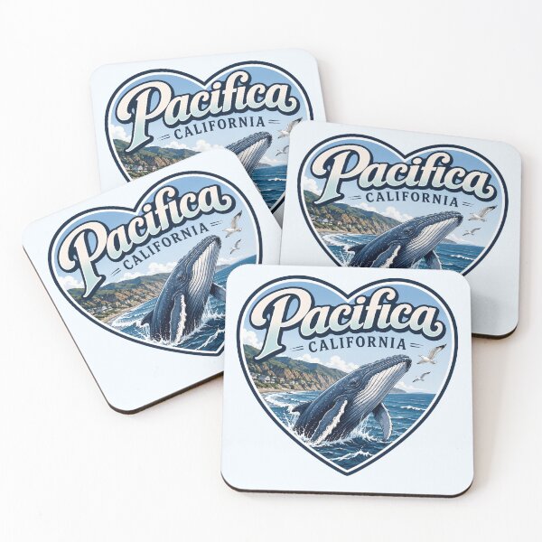 Item preview, Pacifica, California - Whale Heart Shape designed and sold by Myra365Art.