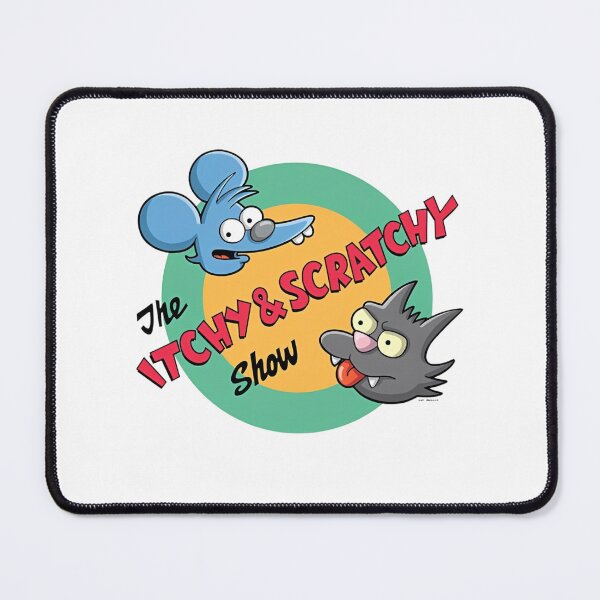 Item preview, The Itchy and Scratchy Show Retro Circle Logo designed and sold by Moonpaw-Whimsy.