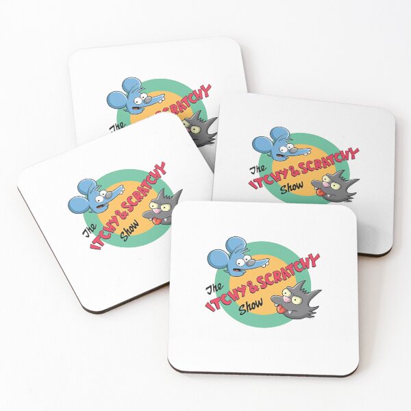 Item preview, The Itchy and Scratchy Show Retro Circle Logo designed and sold by Moonpaw-Whimsy.