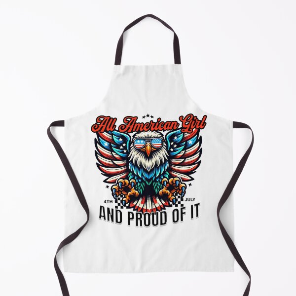 Item preview, All American Girl and Proud of It 4th of July Eagle T-Shirt designed and sold by CurlyDogDesigns.