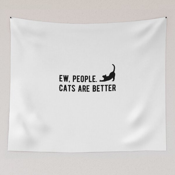 Item preview, Cute Cat Minimalist Kawaii Kitten Design Eww People Cats Are Better designed and sold by luckyhue.