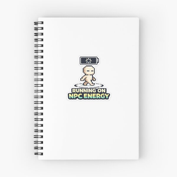 Item preview, Running On NPC Energy Sticker designed and sold by OrbitMood.