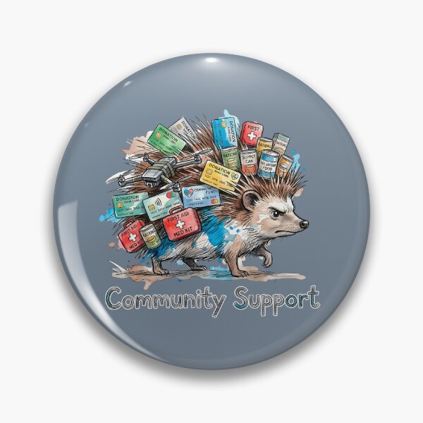 Item preview, Community Support Hedgehog Charity and Rescue Watercolor Art designed and sold by SoulPT.