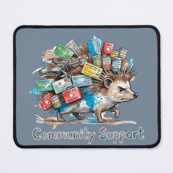 Item preview, Community Support Hedgehog Charity and Rescue Watercolor Art designed and sold by SoulPT.