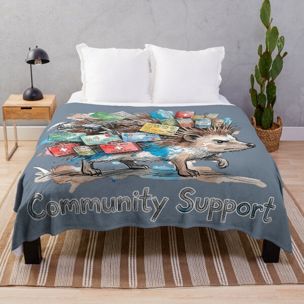 Item preview, Community Support Hedgehog Charity and Rescue Watercolor Art designed and sold by SoulPT.