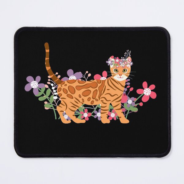 Item preview, Spotted Feline with Flower Crown Motif designed and sold by StranHabesre51.